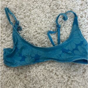 Blue floral Triangl swim top